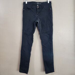 New York & Co Soho Legging Womens Skinny Jeans Size 6 Black Mid Rise Stretch